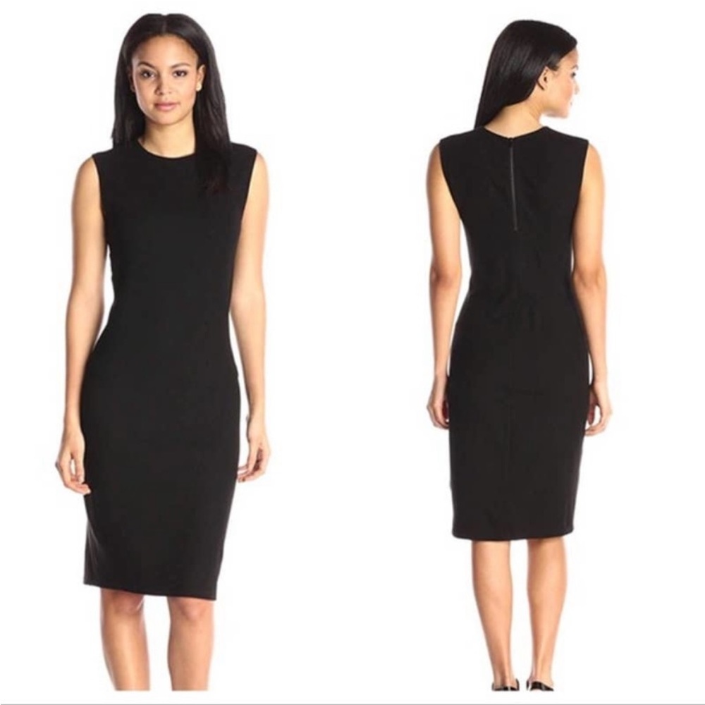 Vince black sleeveless midi dress